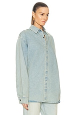 Fear of God Denim Shirt in Light Indigo, view 2, click to view large image.