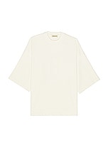 Fear of God Airbrush 8 Ss Tee in Cream, view 1, click to view large image.