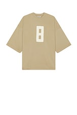 Fear of God Embroidered 8 Milano Tee in Dune, view 1, click to view large image.