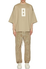 Fear of God Embroidered 8 Milano Tee in Dune, view 5, click to view large image.