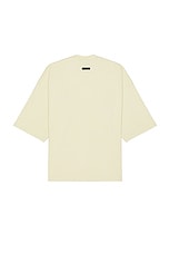 Fear of God Embroidered 8 Milano Tee in Lemon Cream, view 2, click to view large image.