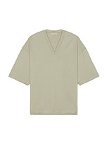 Fear of God Viscose Milano V-neck Tee in Paris Sky, view 1, click to view large image.