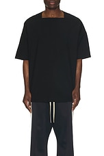 Fear of God Straight Neck SS Top in Black, view 4, click to view large image.