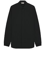 Fear of God Half Placket Shirt in Black, view 1, click to view large image.