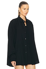 Fear of God Half Placket Shirt in Black, view 2, click to view large image.