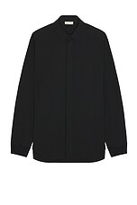 Fear of God Half Placket Shirt in Black, view 1, click to view large image.
