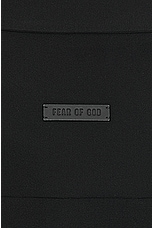 Fear of God Half Placket Shirt in Black, view 3, click to view large image.