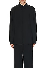 Fear of God Half Placket Shirt in Black, view 4, click to view large image.