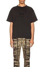 Fear of God Short Sleeve FG 3M Tee in Vintage Black | FWRD