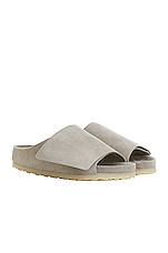 Fear of God x Birkenstock The Los Feliz Suede in Cement, view 2, click to view large image.