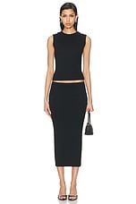FLORE FLORE Liv Skirt in Black, view 4, click to view large image.