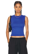 FLORE FLORE Esme Tank Top in Royal Blue, view 1, click to view large image.