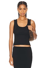 FLORE FLORE Hillie Tank Top in Black, view 1, click to view large image.