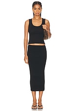 FLORE FLORE Hillie Tank Top in Black, view 4, click to view large image.