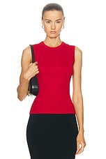 FLORE FLORE Esme Tank Top in Red, view 1, click to view large image.