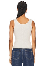 FLORE FLORE Hillie Tank Top in Heather Grey, view 3, click to view large image.