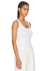 FLORE FLORE Hillie Tank Top in White, view 2, click to view large image.
