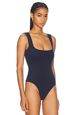 FLORE FLORE Nur Bodysuit in Navy, view 3, click to view large image.