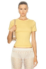 FLORE FLORE Car Tee in Buttercup, view 1, click to view large image.