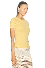 FLORE FLORE Car Tee in Buttercup, view 2, click to view large image.