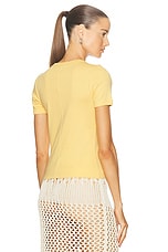 FLORE FLORE Car Tee in Buttercup, view 3, click to view large image.