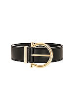 Ferragamo Donna Belt in Nero, view 1, click to view large image.