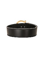 Ferragamo Donna Belt in Nero, view 2, click to view large image.