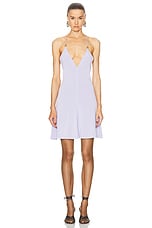 Ferragamo Sheer Mini Dress in Lavender, view 1, click to view large image.