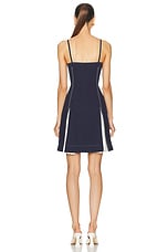Ferragamo Mini Dress in New Navy, view 3, click to view large image.