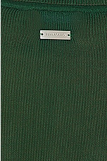 Ferragamo Long Sleeve Turtleneck Sweater in Forest Green, view 5, click to view large image.