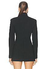 Ferragamo Stretch Wool Jacket in Nero, view 3, click to view large image.