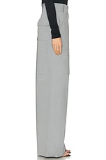 Ferragamo Wide Leg Trouser in Salepepe, Nero, & Bianco, view 2, click to view large image.