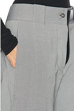 Ferragamo Wide Leg Trouser in Salepepe, Nero, & Bianco, view 6, click to view large image.