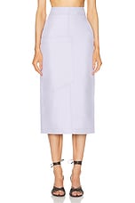 Ferragamo Midi Skirt in Lavender, view 1, click to view large image.