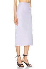 Ferragamo Midi Skirt in Lavender, view 2, click to view large image.