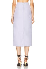 Ferragamo Midi Skirt in Lavender, view 3, click to view large image.