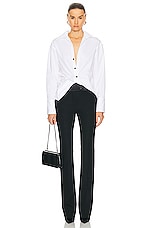 Ferragamo Twist Shirt in White, view 5, click to view large image.