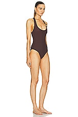 Ferragamo One Piece Swimsuit in Espresso, view 2, click to view large image.