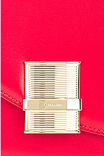 Ferragamo Fiamma Bag in Flame Red, view 7, click to view large image.