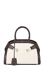 Ferragamo Hug Bag in Naturale, view 3, click to view large image.