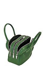 Ferragamo Star One Handle Bag in Forest Green, view 6, click to view large image.