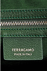 Ferragamo Star One Handle Bag in Forest Green, view 7, click to view large image.