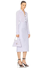 Ferragamo Top Handle Bag in New Lavender, view 2, click to view large image.