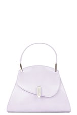 Ferragamo Top Handle Bag in New Lavender, view 3, click to view large image.