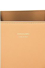 Ferragamo Hug The Shoulder Bag in Light Camel, view 7, click to view large image.