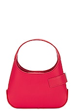Ferragamo Arch Shoulder Mini Bag in Flame Red, view 4, click to view large image.