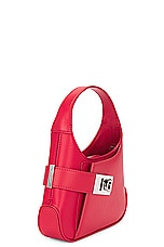 Ferragamo Arch Shoulder Mini Bag in Flame Red, view 5, click to view large image.