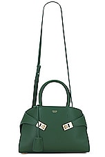 Ferragamo Hug Bag in Forest Green, view 1, click to view large image.