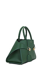 Ferragamo Hug Bag in Forest Green, view 5, click to view large image.