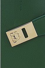 Ferragamo Hug Bag in Forest Green, view 8, click to view large image.